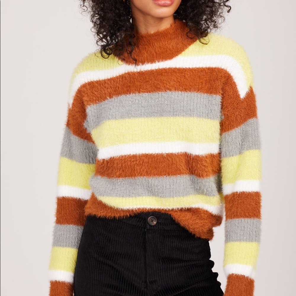Fuzzy Stripe Sweater
